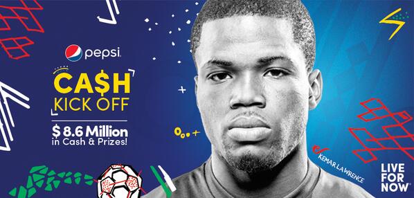 Pepsi launches Cash Kick Off campaign with Kemar Lawrence Harbour
